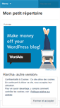 Mobile Screenshot of monpetitrepertoire.com