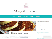 Tablet Screenshot of monpetitrepertoire.com